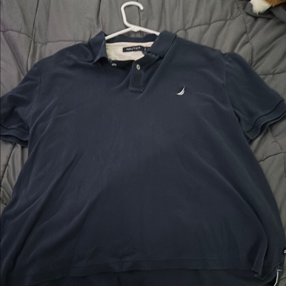 Nautica Blue Polo Shirt Classic Style